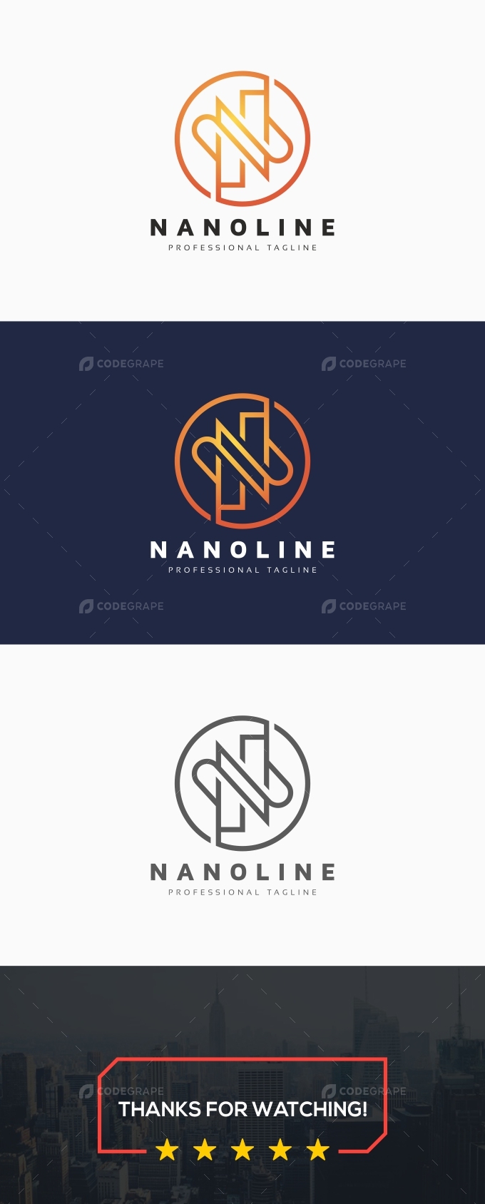 Nanoline N Letter Logo