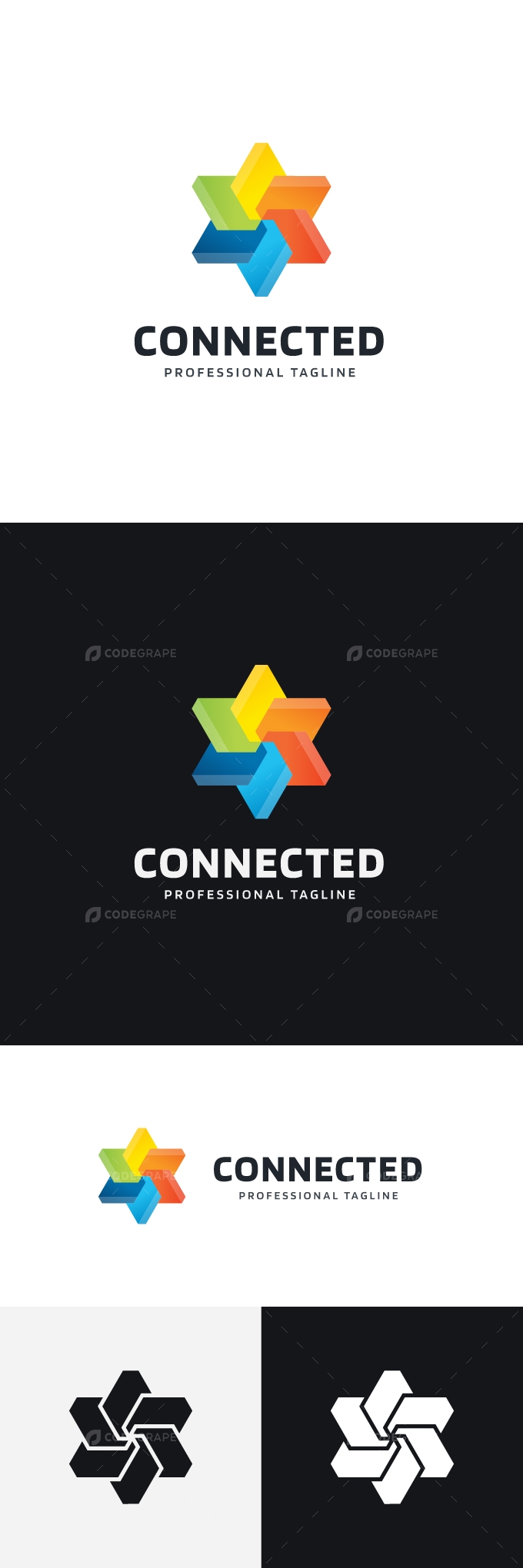 Triangle Connected Logo