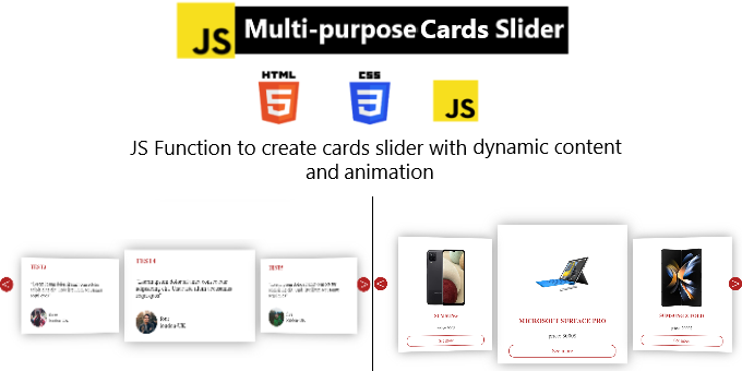 Multi-purpose Cards Slider