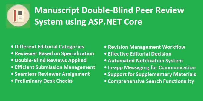 Manuscript Peer Review System using ASP.NET Core