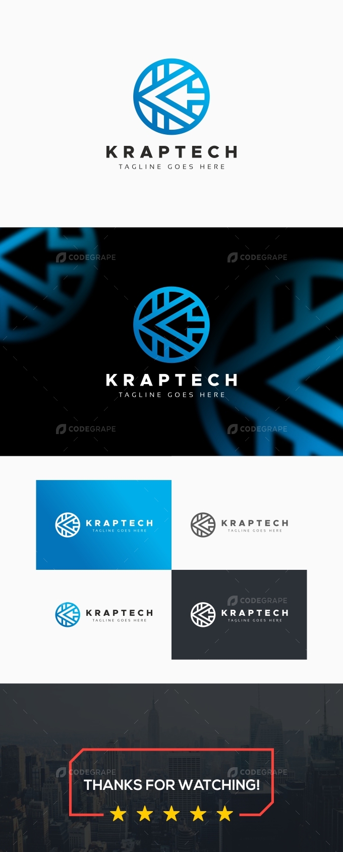 K Letter Tech Arrows Logo