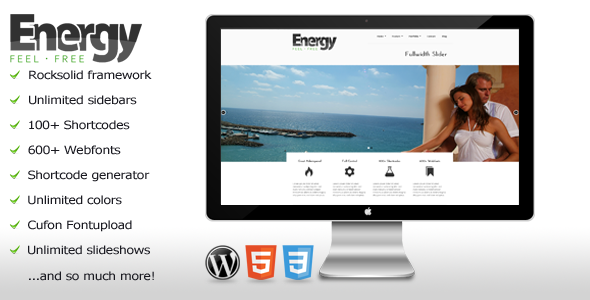 Energy - Responsive WordPress Business Theme