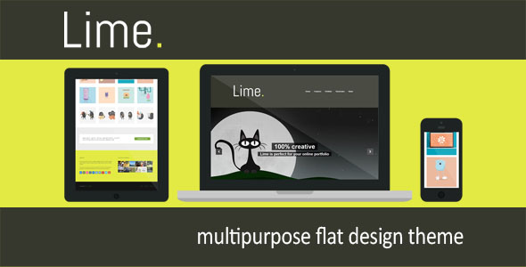 Lime - Flat Portfolio WordPress Theme