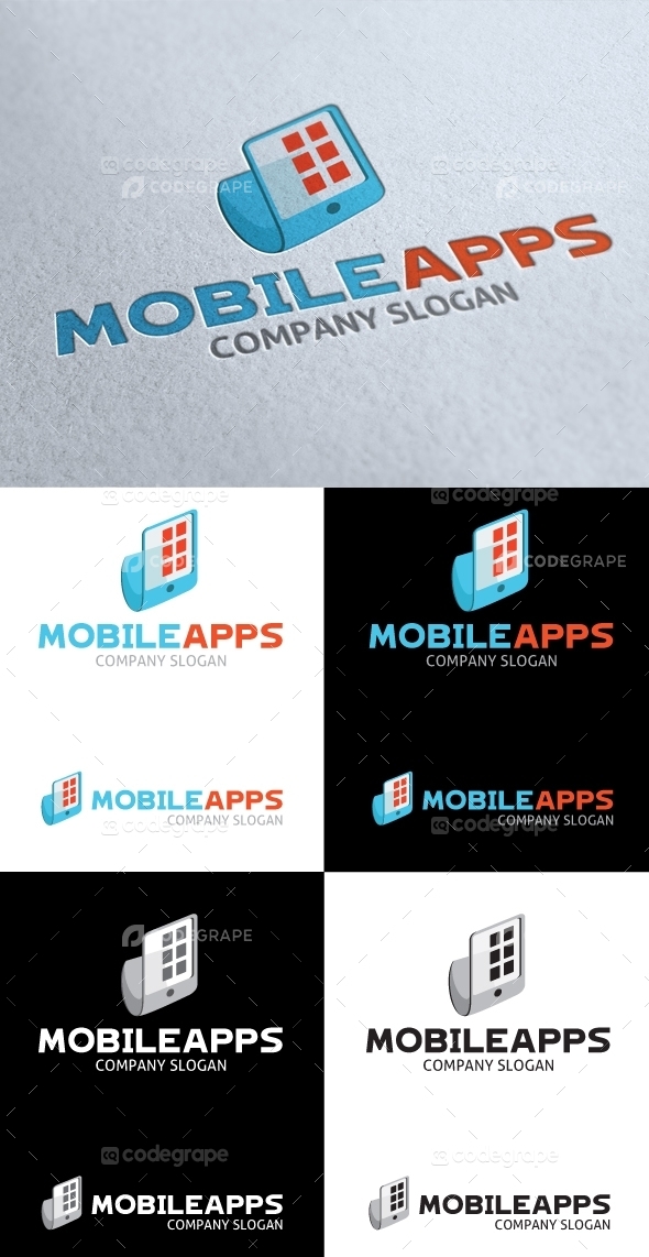 Mobile Apps Idea Logo