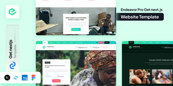 Endeavor Pro Nextjs Charity Website Template