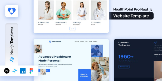Healthpoint Pro NextJs Medical and Healthcare Website Template