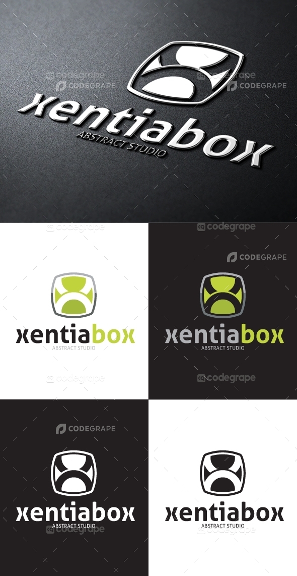 Xentia Box Abstract X Letter Logo