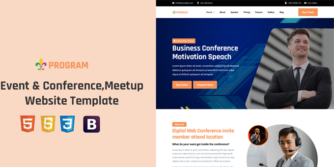 Program - Planning a Conference or Meetup Template