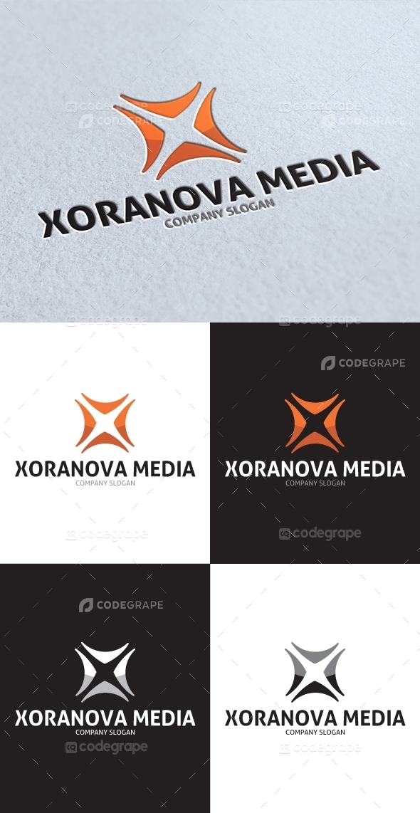 Xoranova Media X Letter Logo