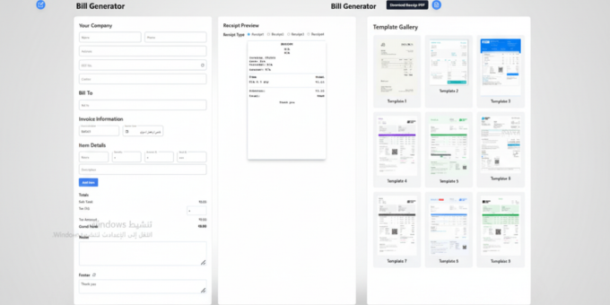 Billify Generator – AI-Powered Invoice Template Builder