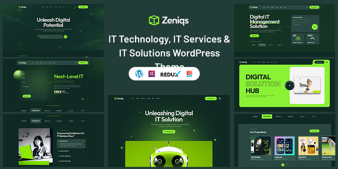 Zeniqs - IT Services & IT Solutions WordPress Theme