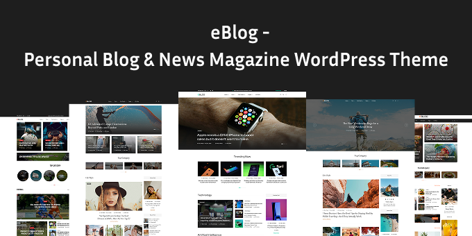 Personal Blog and News Magazine WP Theme | Blog News Magazine - eBlog Blog