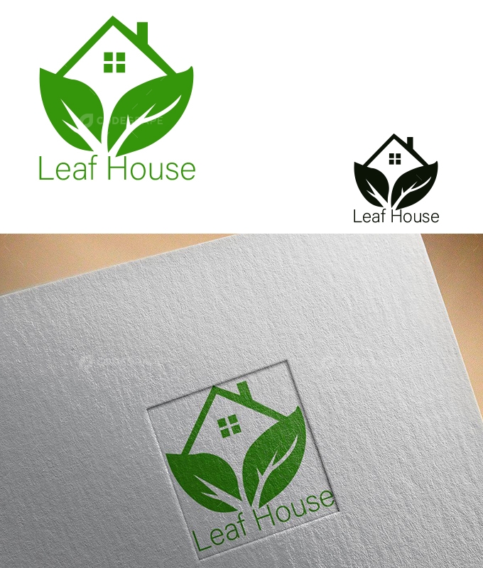 Leaf House – Eco-Friendly Real Estate & Sustainable Living Logo