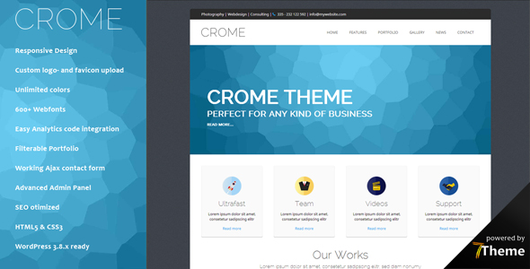 Crome - Multipurpose Responsive WordPress Theme