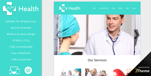 Health - Responsive Medicine WordPress Theme