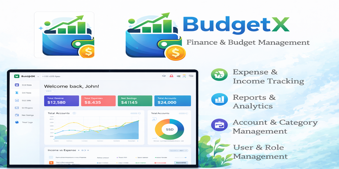 BudgetX – Expense & Income Tracker with Reports & Analytics