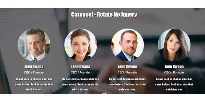 Carousel Rotate No jQuery