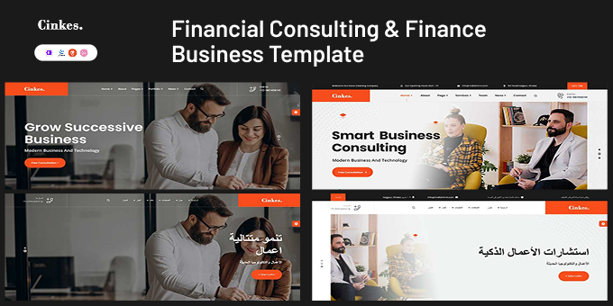 Cinkes – Financial Consulting & Finance Business HTML Template