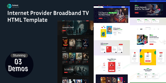 Subnet – Internet Provider, Broadband & WiFi HTML Template