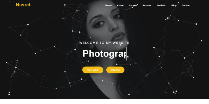 Nusrat Personal Portfolio HTML5 Template
