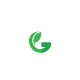 Eco Minimalist G Leaf Logo Green Planet