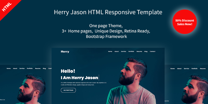 Herry Personal Portfolio HTML5 Template