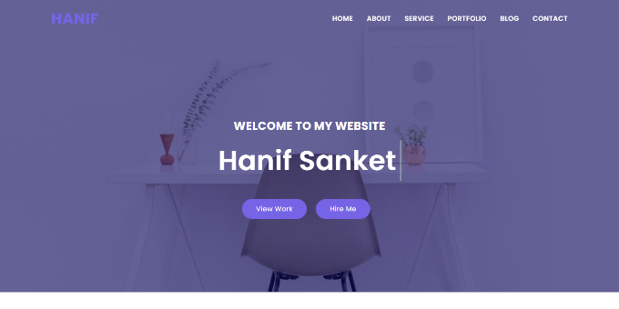 Hanif Personal Portfolio HTML5 Template