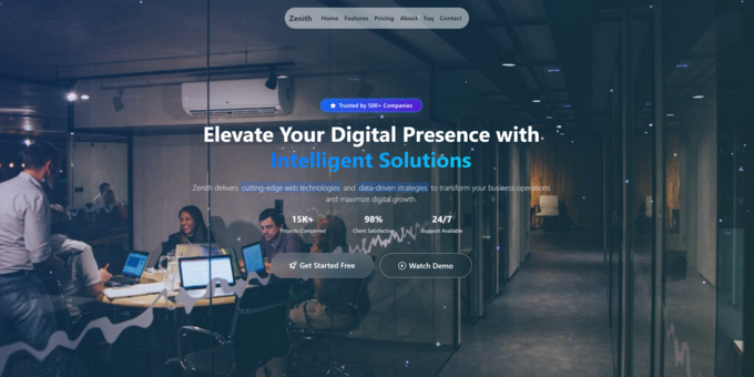 Modern Business and Startup Landing Page Template
