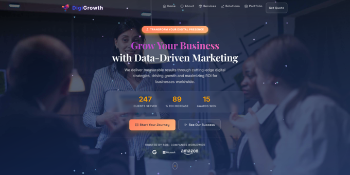 Digital Marketing Agency Landing Page