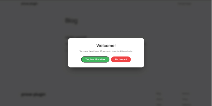 Age Gate Pro – WordPress Plugin
