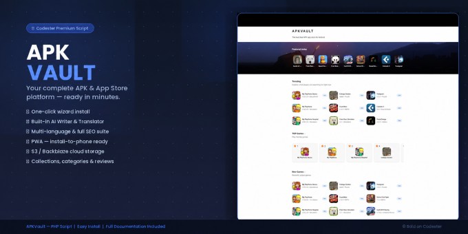 APKVault - Apps & Games Download CMS (APKMODY CLONE)