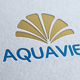 Aqua View Logo Template