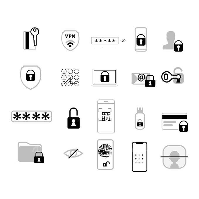 Security Icon Set . Editable Stroke Icons