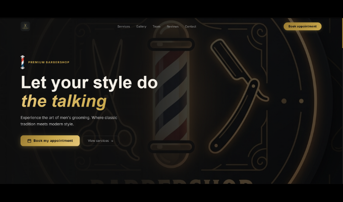 Premium Barbershop Booking System & Admin Dashboard
