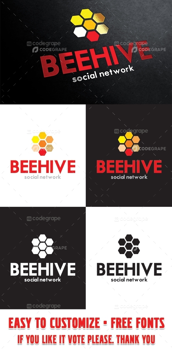 Beehive Logo Template