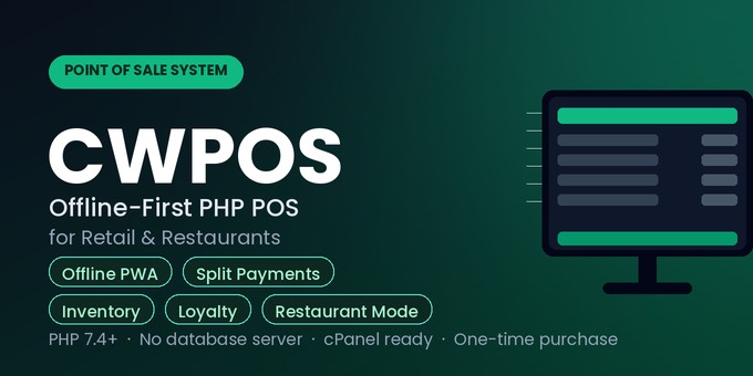 CWPOS - Offline-First Point of Sale System for Retail & Restaurants