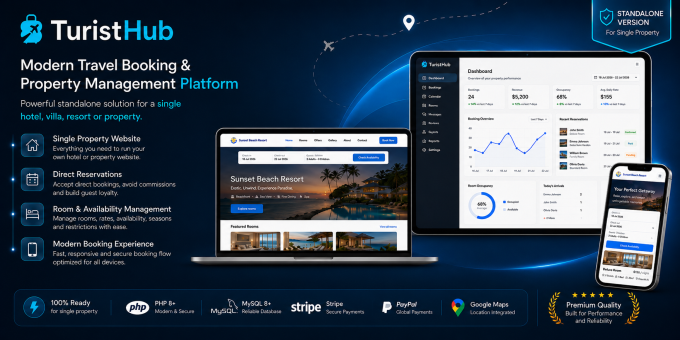 Php Booking Hotel Script Standalone