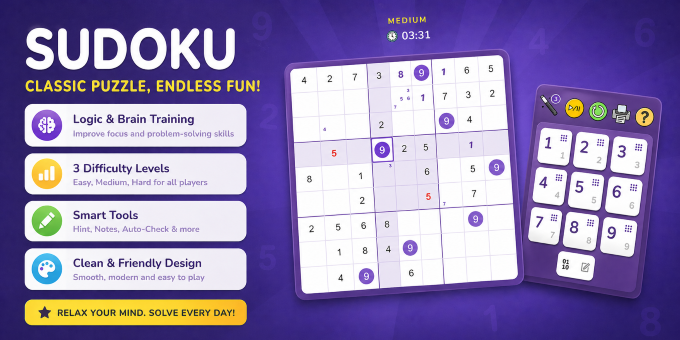 Soo Dokoo - HTML5 Sudoku Game | React, TypeScript
