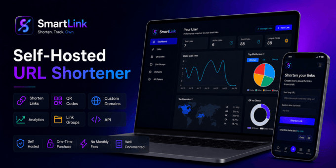 SmartLink Self-Hosted URL shortener