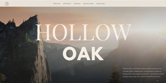 Hollow Oak - HTML Website - Universal