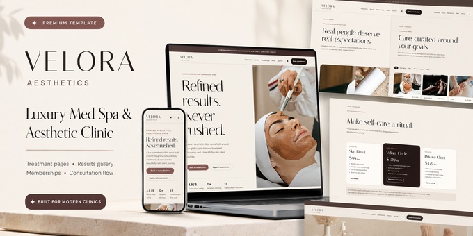 Velora - Luxury Med Spa & Aesthetic Clinic HTML