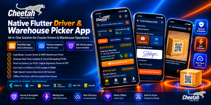 Cheetah - Delivery Driver & Picker App with PHP REST API (Flutter)