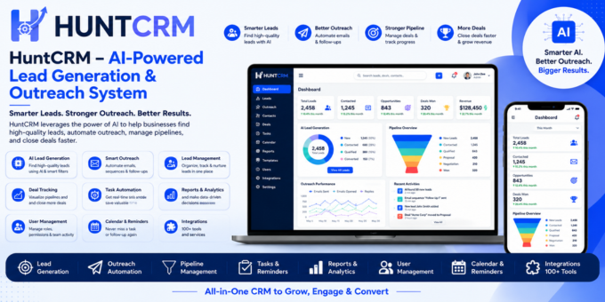 Hunt CRM - Lead Hunting And Outreach CRM