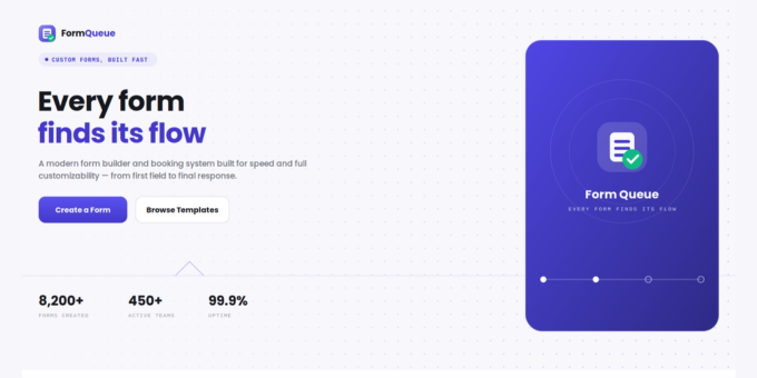 Form Queue - AI Booking & Lead Capture Management System