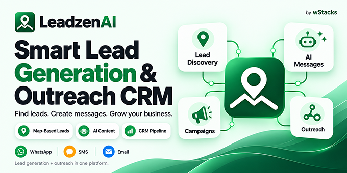LeadzenAI - Smart Lead Generation & Outreach CRM