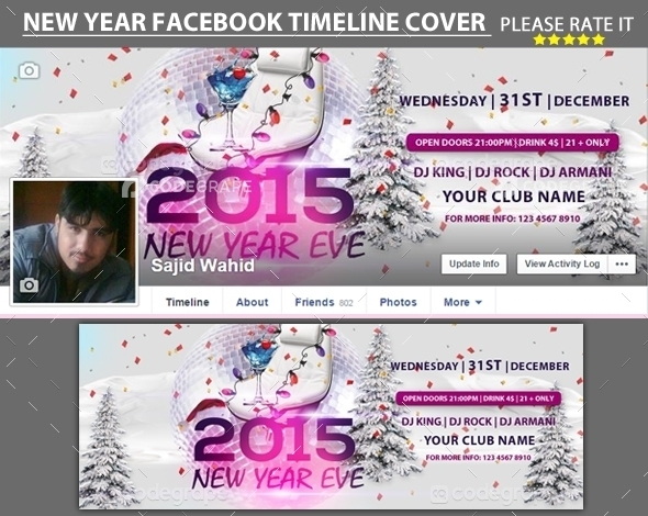 New Year Facebook Timeline Cover