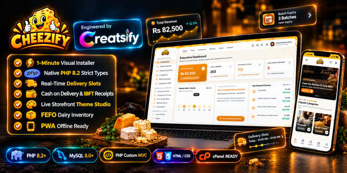 Cheezify - Artisanal Cheese, Dairy & Grocery Delivery E-Commerce App