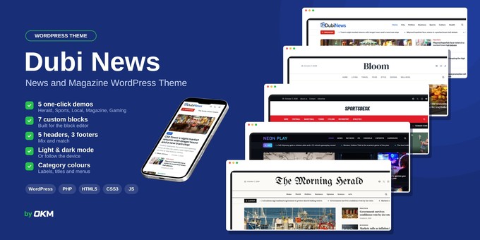 Dubi News - News & Magazine WordPress Theme
