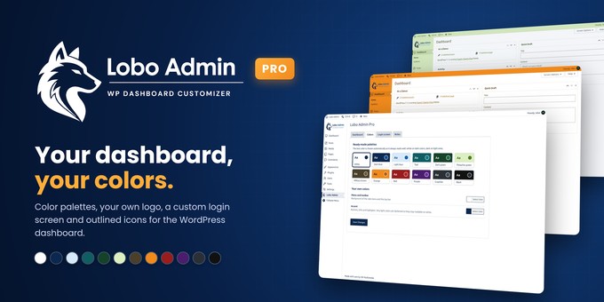 Lobo Admin Pro - WordPress Dashboard Customizer