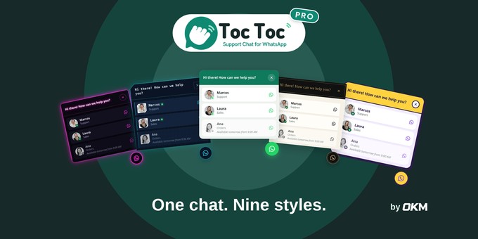 Toc Toc Pro - WhatsApp Support Chat for WordPress
